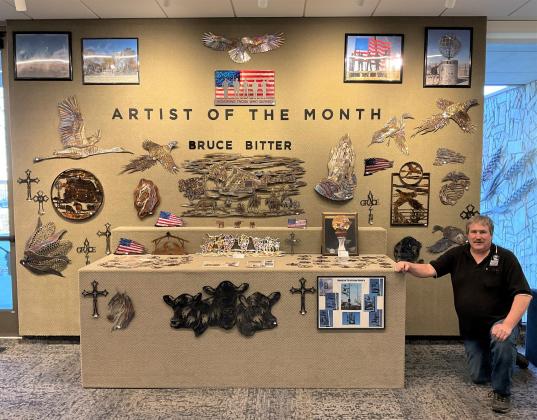 December's Artist of the month is Bruce Bitter with his stunning Metal Art!