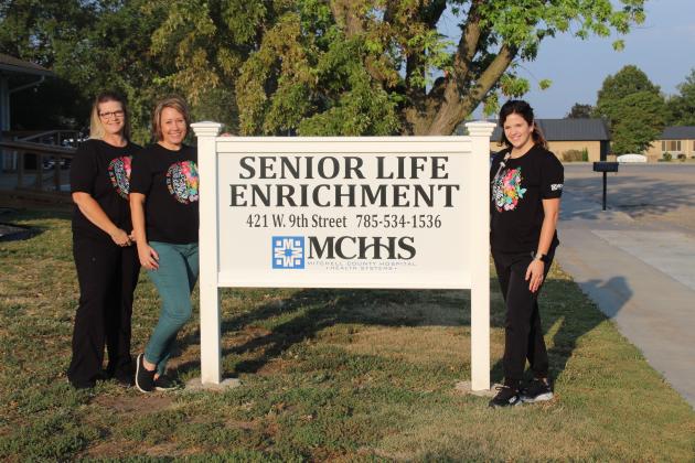 Pictured L to R: SLE Staff: Shannon DePoy, Unit Secretary/CNA; Sara Grout, LSCSW; and Ashley Gasper, RN
