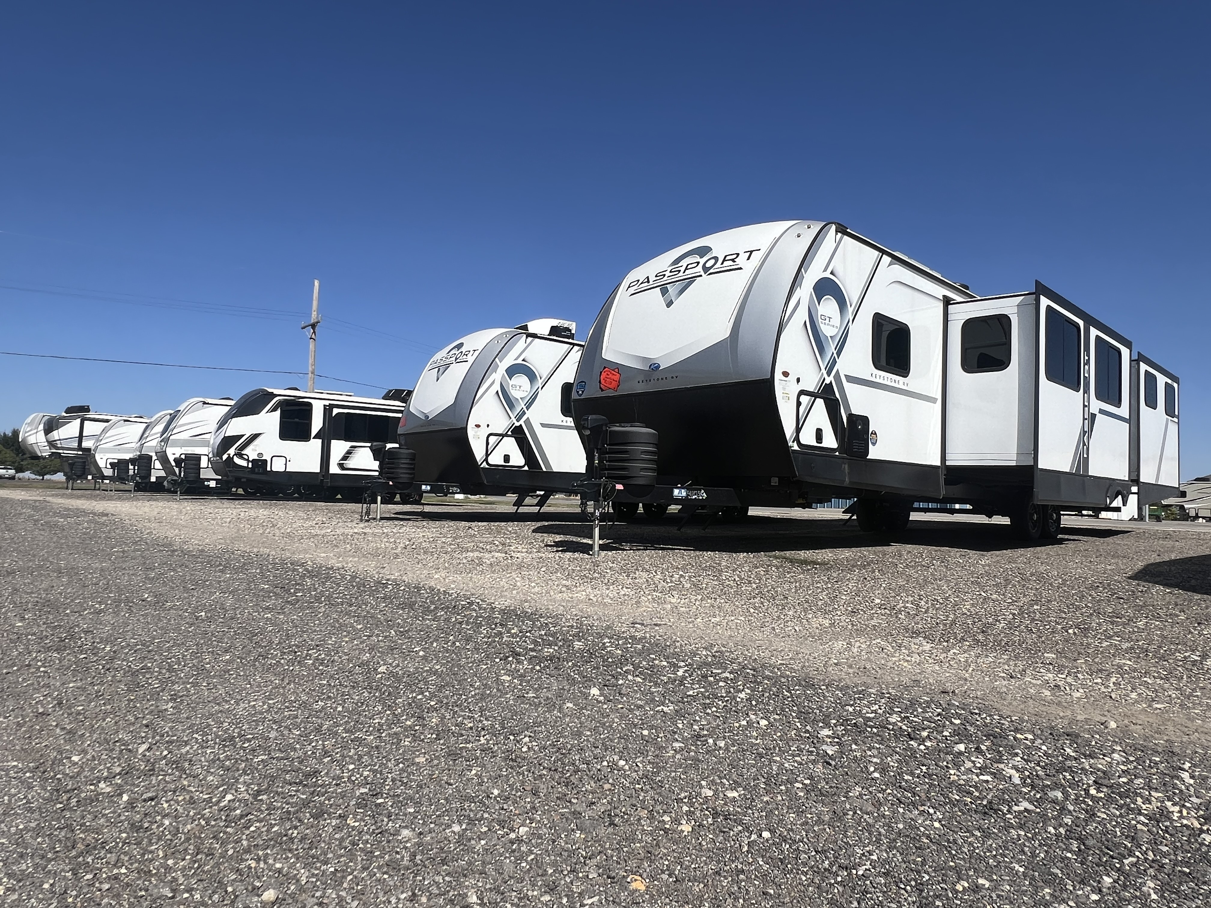 A few of the campers on Becker's lot