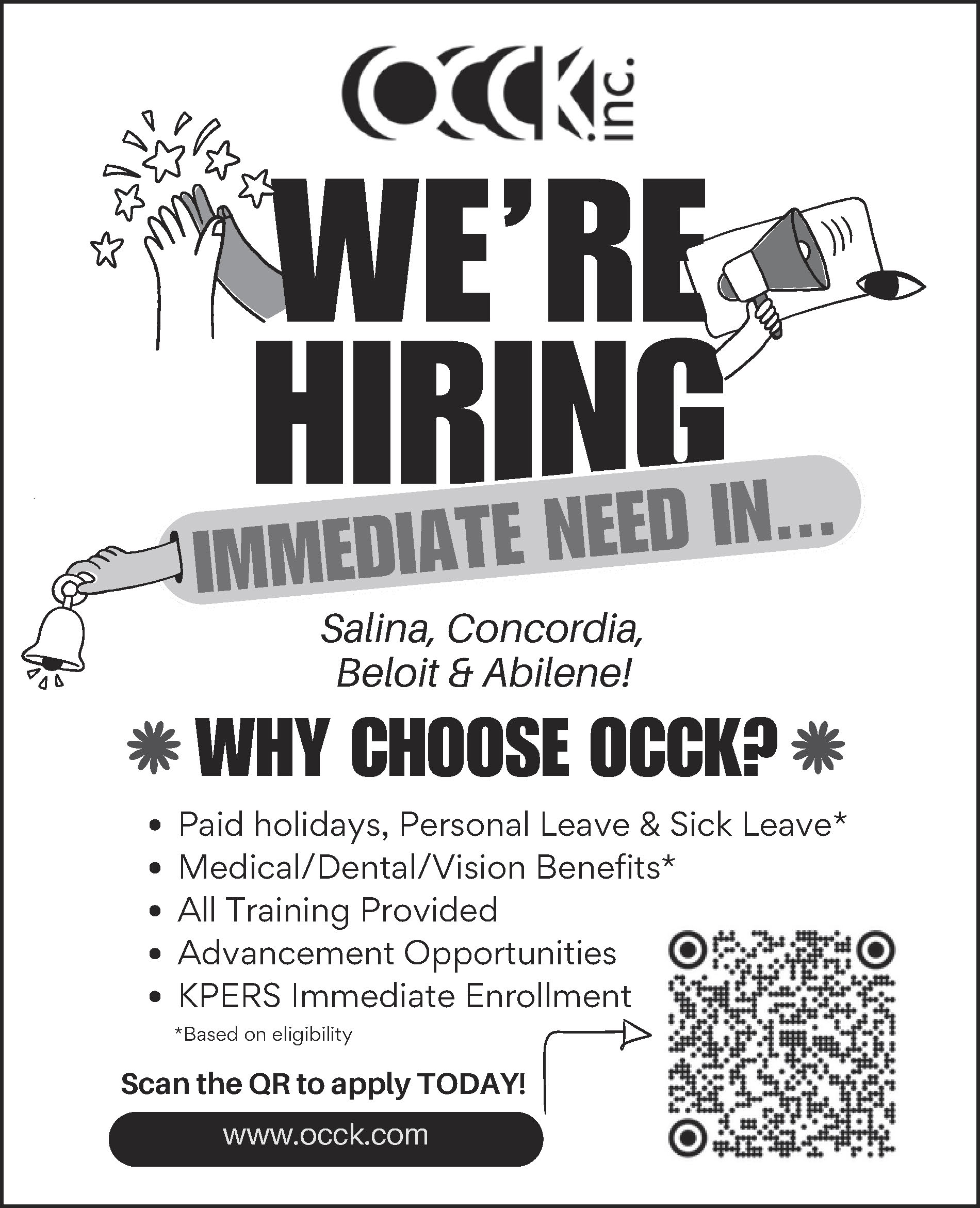 OCCK is Hiring