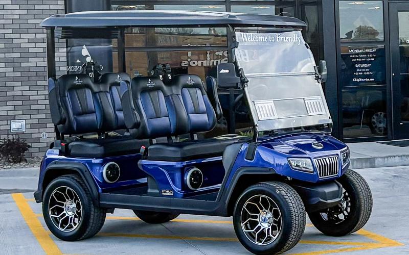 Credit Union of America awards golf cart