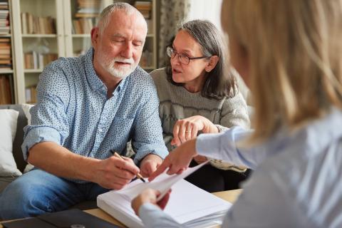 Seniors sign a power of attorney