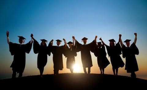 Graduating Students Celebrating