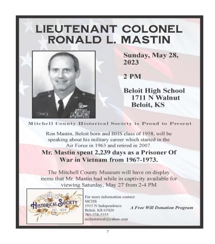 Ron Mastin flyer